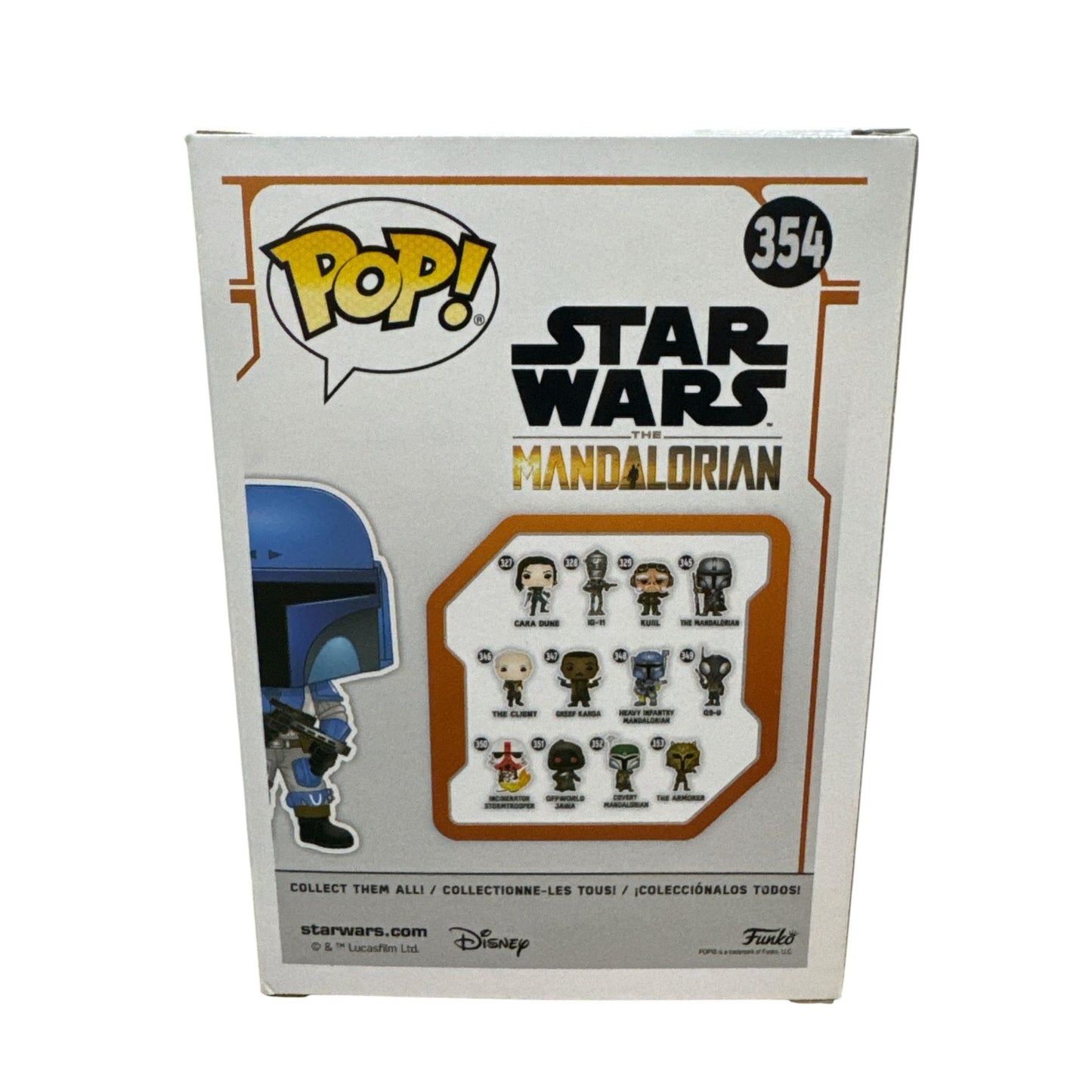 Star Wars Funko Pop! 354 Death Watch Mandalorian Two Stripes Gamestop Exclusive Bobble-Head Figure