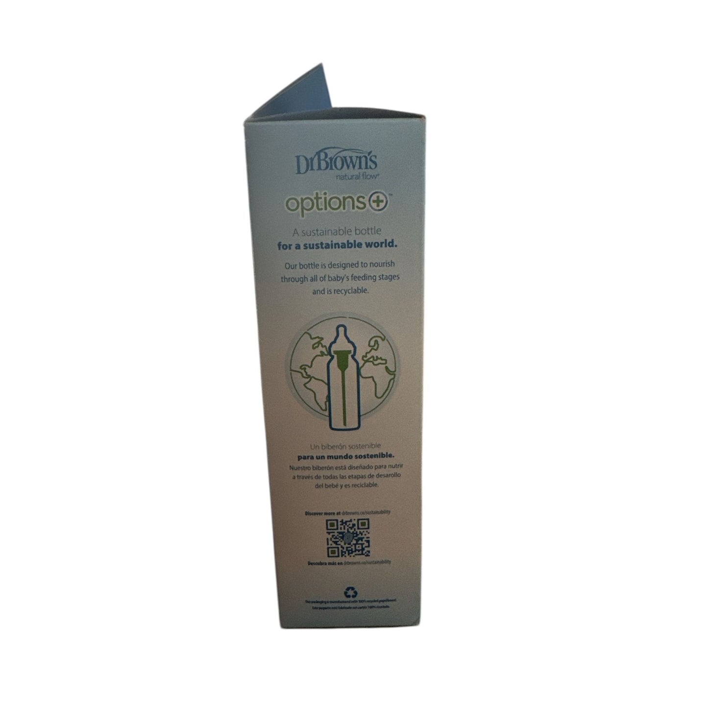 Dr. Browns Anti-Colic Options+ Transition Bottle To Sippy Starter Set BPA-Free 8 Oz Green