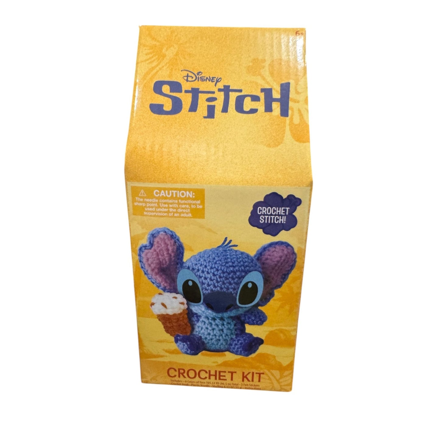 Disney Stitch Crochet Kit With Yarn Needle & Instructions - Create Adorable Plush