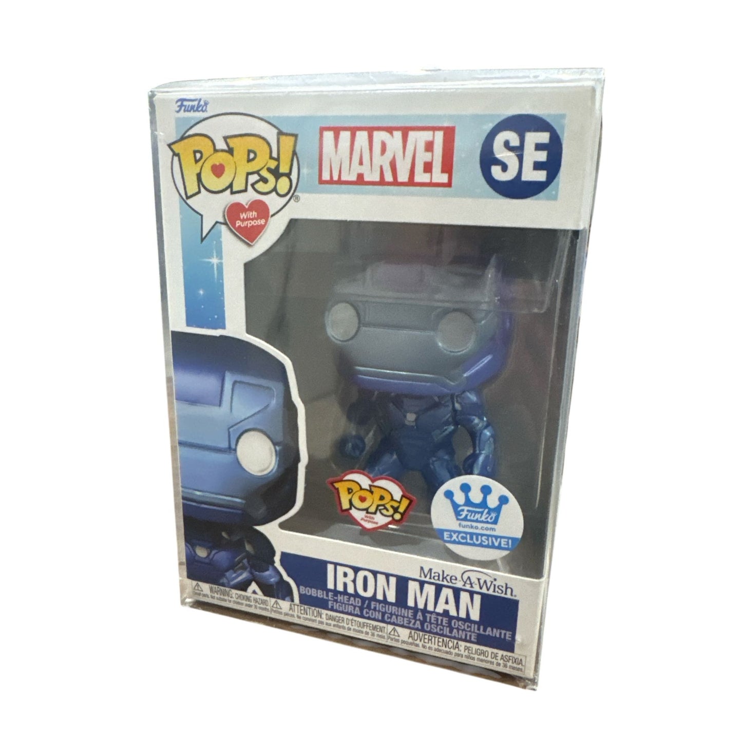 Funko Pop! Marvel Iron Man Make-A-Wish SE Exclusive Bobblehead Figure With Protector