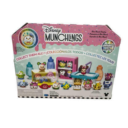 Disney Munchlings Mini Munch Display With 4 Mystery Figures Scented Collectible Toy Set