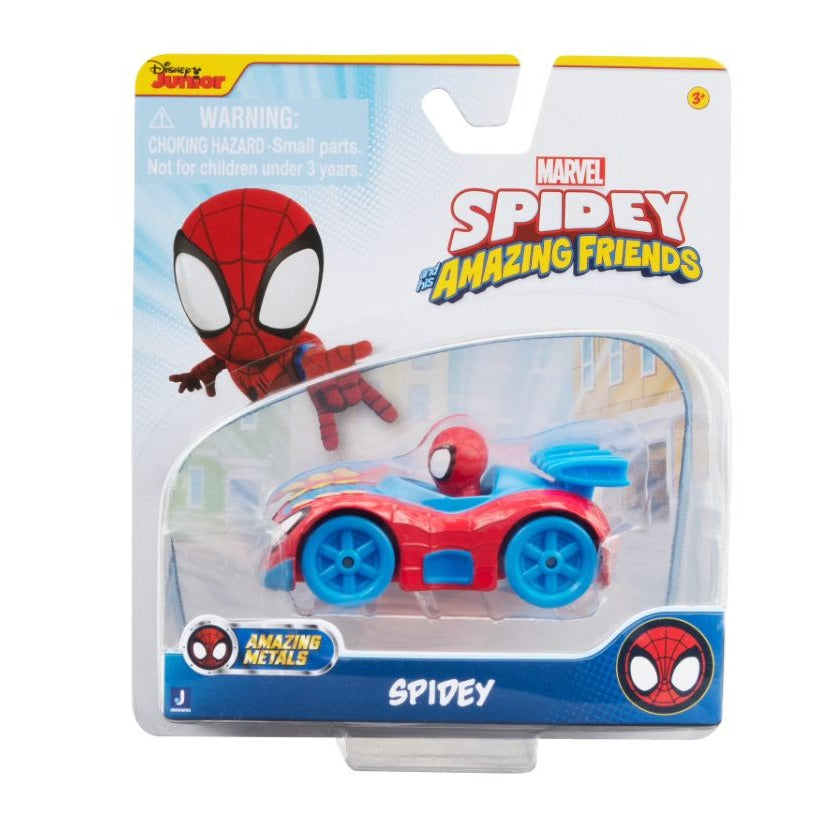 Marvel Spidey and His Amazing Friends Amazing Metals Die-Cast Spidey Car Toy For Kids Aged 3+