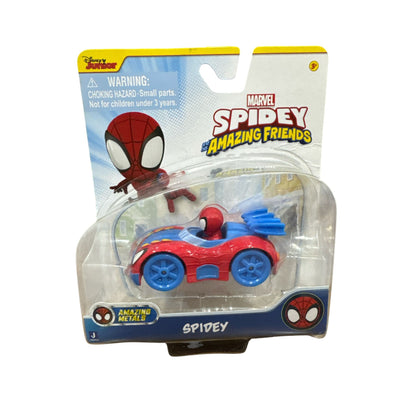 Marvel Spidey and His Amazing Friends Amazing Metals Die-Cast Spidey Car Toy For Kids Aged 3+