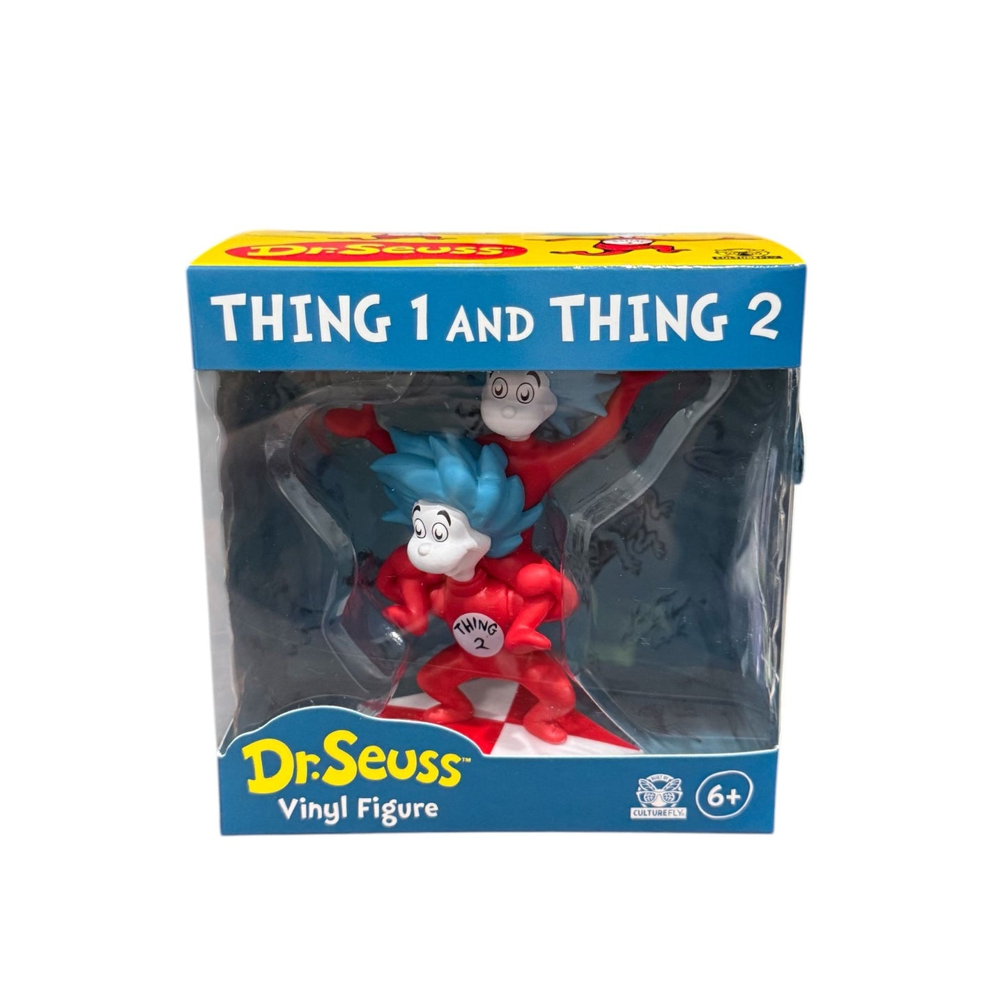 Dr. Seuss Thing 1 & Thing 2 Vinyl Figure Collectible Toy 4.5" For Ages 6+