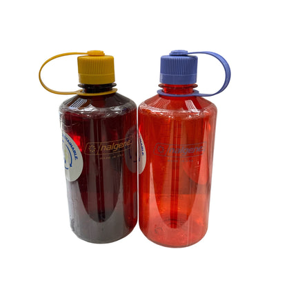 Set of 2 Nalgene 32 Oz Narrow Mouth Water Bottles Laker & Marmalade BPA-Free Durable Leakproof USA-Made