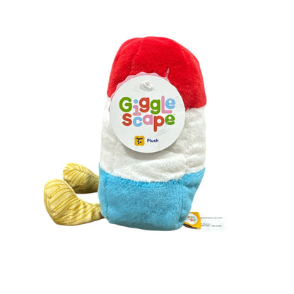 Giggle Scape Plush Red White Blue Popsicle Toy Ages 1+