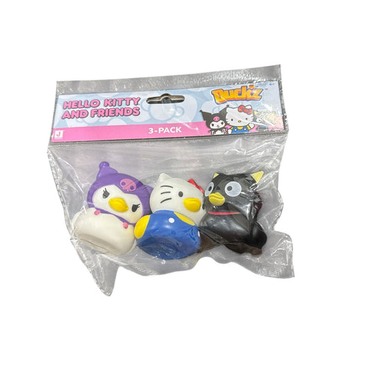Hello Kitty & Friends 3-Pack Mini Duckz Toys For Kids Sanrio Characters