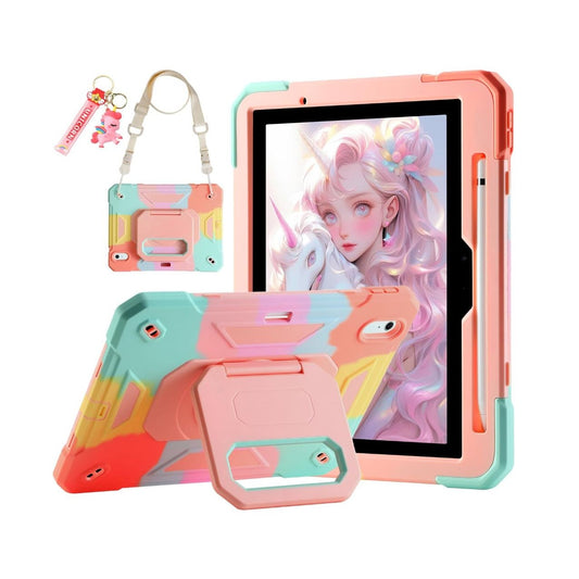 Drop & Shock Proof Case For iPad Air 6th 11" 2024 Kickstand Shoulder Strap Multi-Color Design