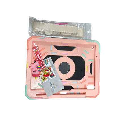 Drop & Shock Proof Case For iPad Air 6th 11" 2024 Kickstand Shoulder Strap Multi-Color Design