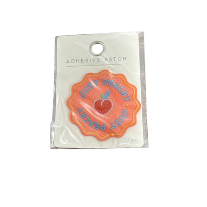 Adhesive Patch Set Of 8 - Rainbow Lemon Peach Airplane Designs
