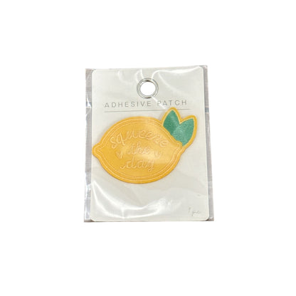 Adhesive Patch Set Of 8 - Rainbow Lemon Peach Airplane Designs