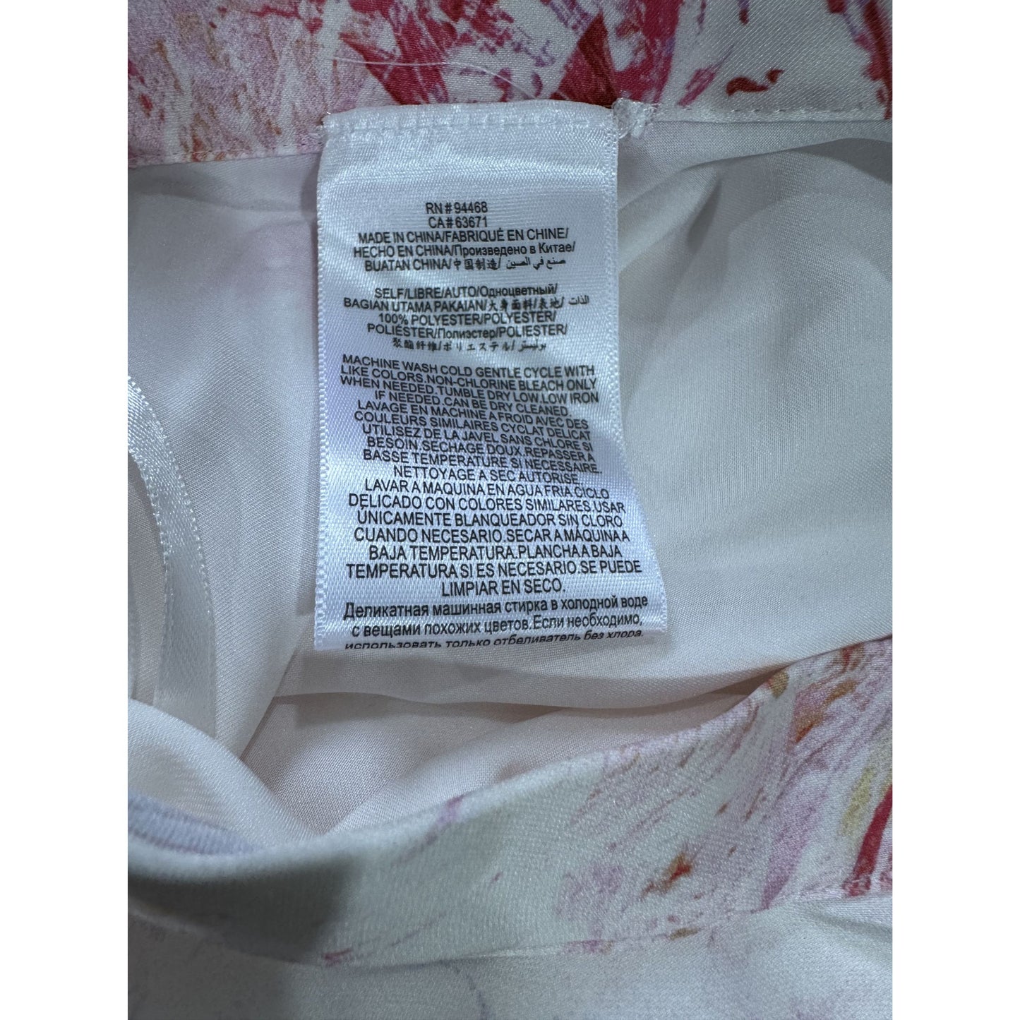 BCBGMaxAzria Abstract Floral Ruffled Midi Skirt White/Pink/Yellow Size M MSRP $298