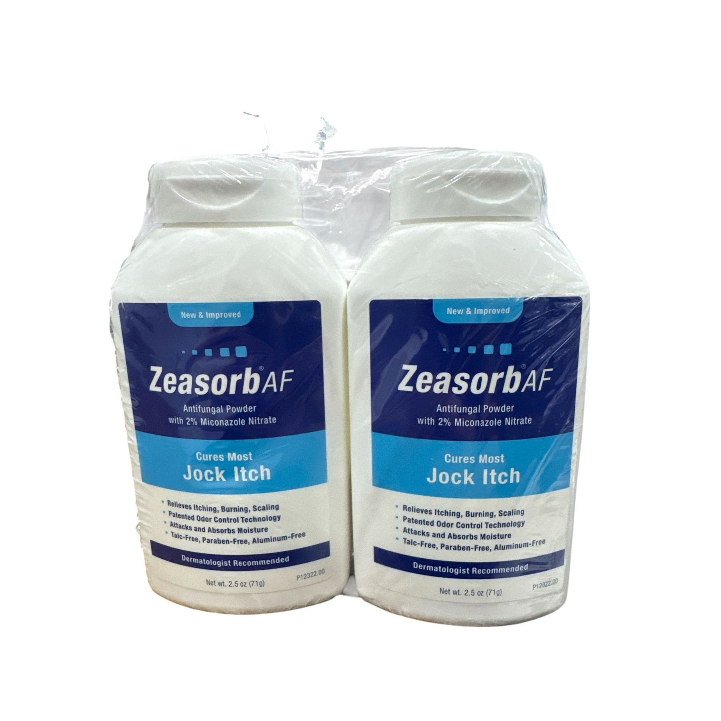 Zeasorb Super Absorbent Antifungal Treatment Powder for Jock Itch, 2.5 Ounce (Pack of 2)