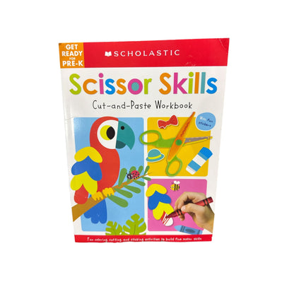 9 pcs. Mixed Kids Activity Books Set - Coloring Stickers Pre-K Learning & Scissor Skills - Includes Crayola Scholastic & Jumbo Books