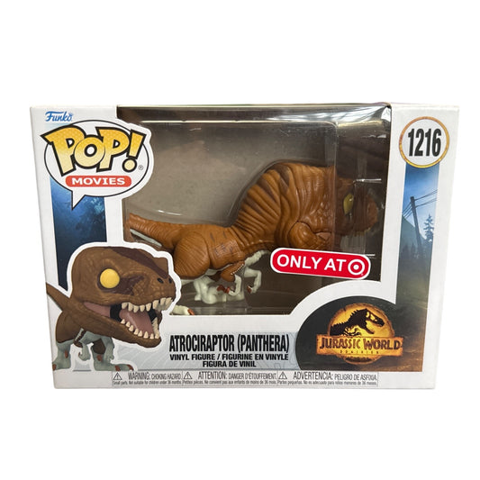 Jurassic World Dominion Funko Pop Movies Atrociraptor Panthera #1216 Vinyl Figure Exclusive