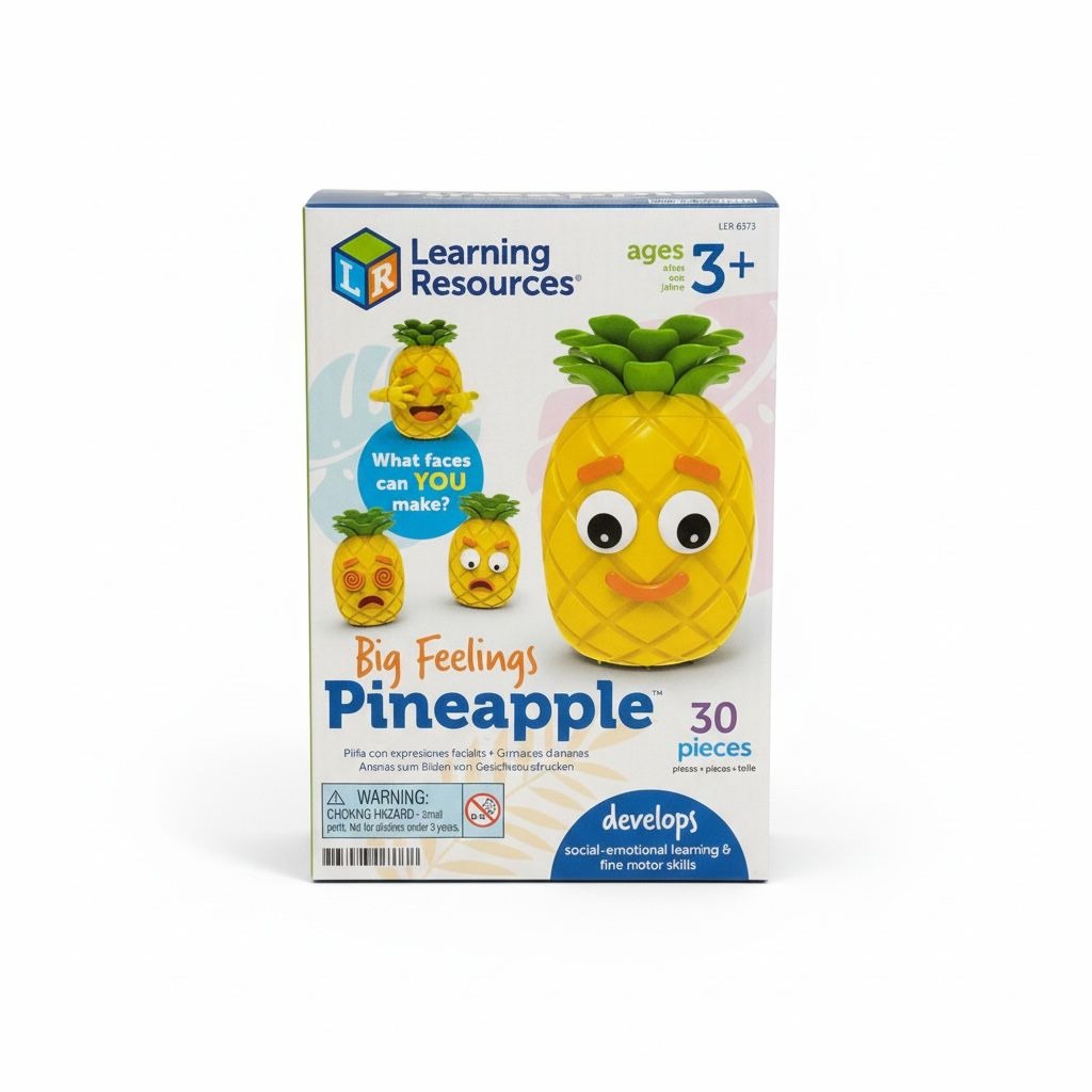 Learning Resources Big Feelings Pineapple Toy 30-Piece Set For Ages 3+ Pre-K Emotional Learning & Fine Motor Skills
