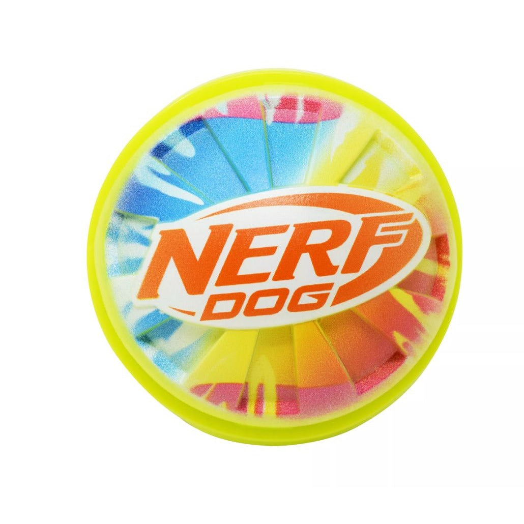 Nerf Dog Color Blast Squeak Interactive Dog Toy Blue & Green 2 Pack