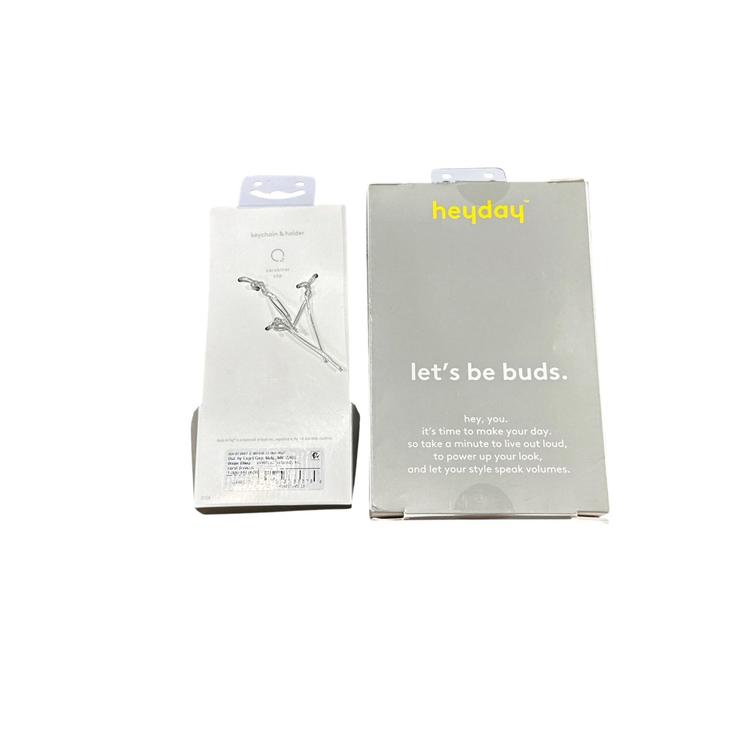 Heyday Wired Earbuds & Strawberry Keychain Holder For Apple AirTag