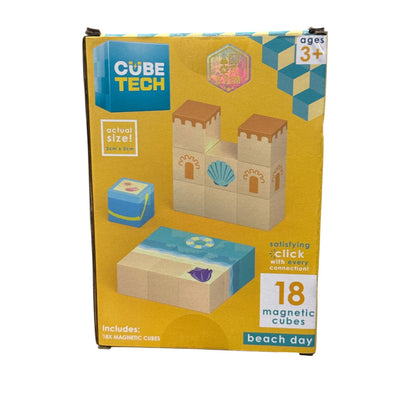 Cube Tech Magnetic Cubes Beach Day Set 18-Piece STEM Toy For Ages 3+