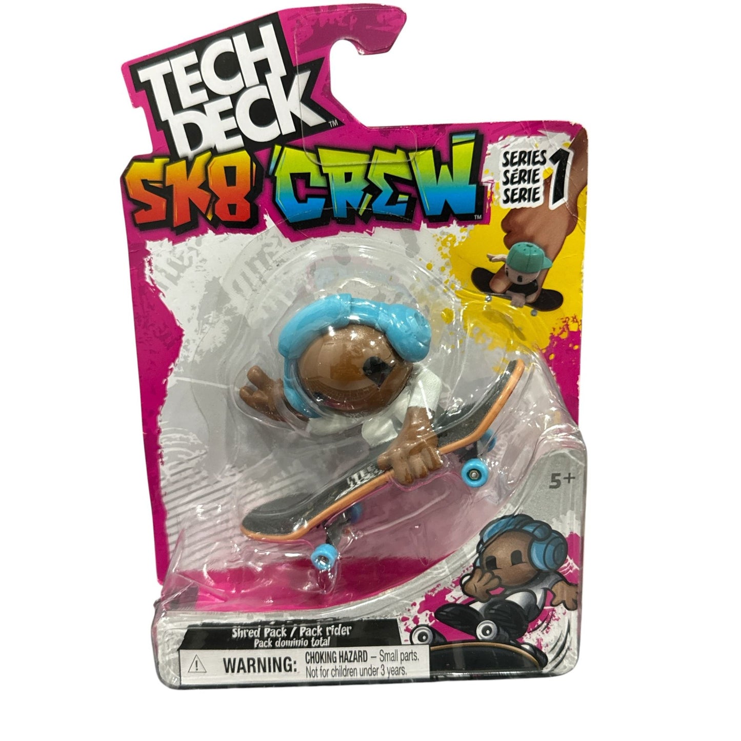 Tech Deck Sk8 Crew Shred Pack & Hot Wheels Skate Fingerboards Boomin Boombox Cool Cassette Set