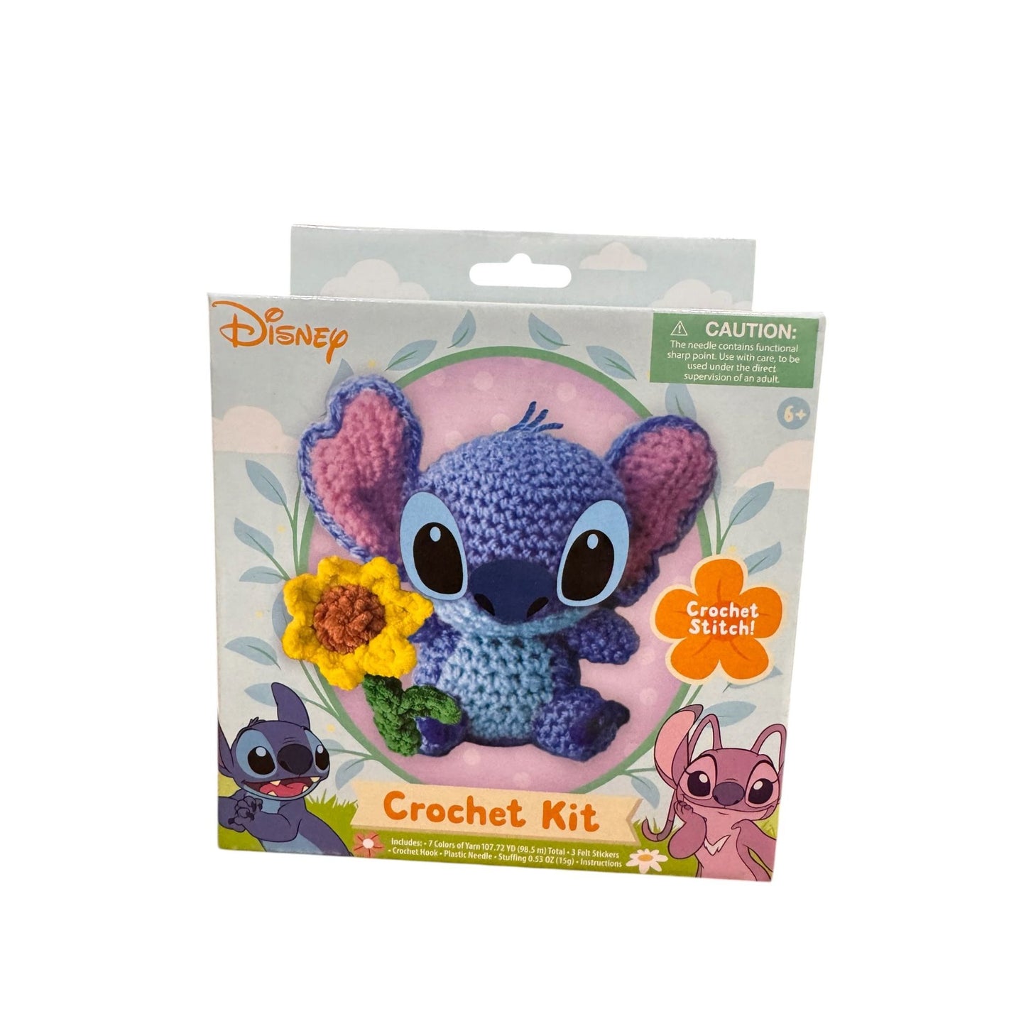 Disney Stitch Crochet Kit For Beginners With Yarn Needle & Instructions