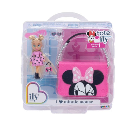 Disney ILY 4Ever Tote Teenies Minnie Mouse Series 1 Collectible Doll Set With Accessories