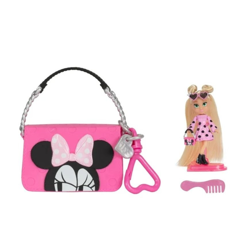 Disney ILY 4Ever Tote Teenies Minnie Mouse Series 1 Collectible Doll Set With Accessories