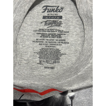 Teen Wolf Funko Graphic T-Shirt Gray XL 1985 Retro Design