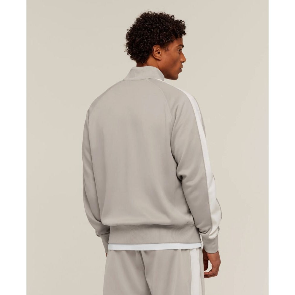 Gymshark Men's Track Jacket XXL Mushroom Grey Full Zip Athletic Top