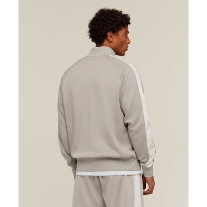 Gymshark Men's Track Jacket XXL Mushroom Grey Full Zip Athletic Top