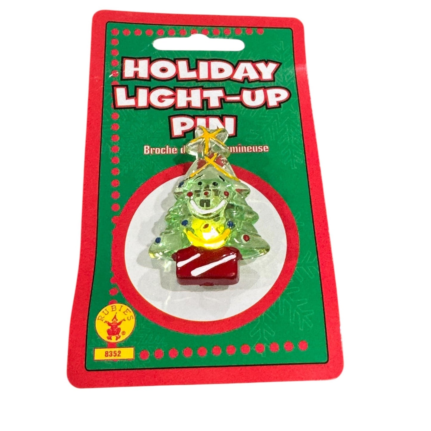Holiday Light-Up Pin Christmas Tree & Bell Design Set Of 2 By Rubies