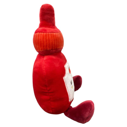 Gigglescape Tomato Sauce Bottle Plush Toy Ages 1+ Soft Red & White Stuffed Doll