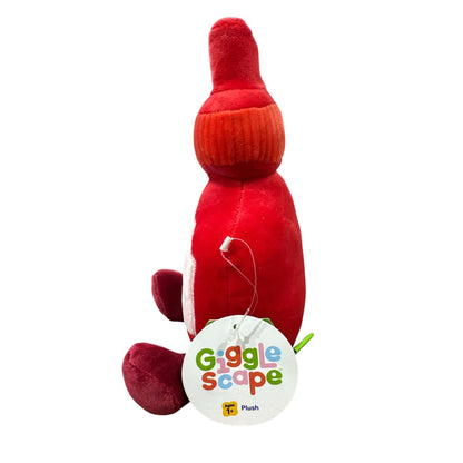 Gigglescape Tomato Sauce Bottle Plush Toy Ages 1+ Soft Red & White Stuffed Doll