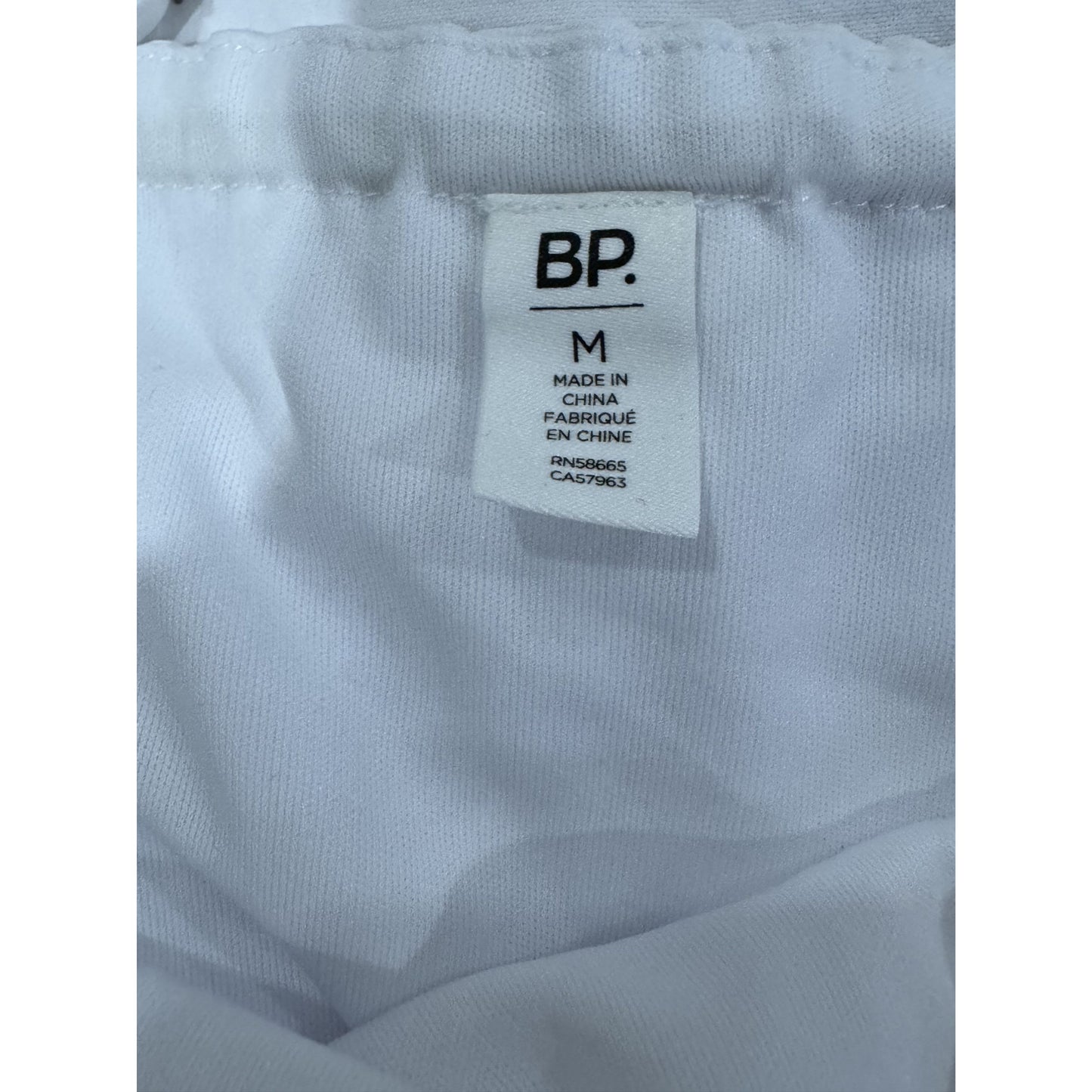 BP. White Sleeveless Draped Mini Dress With Adjustable Spaghetti Straps - Size M