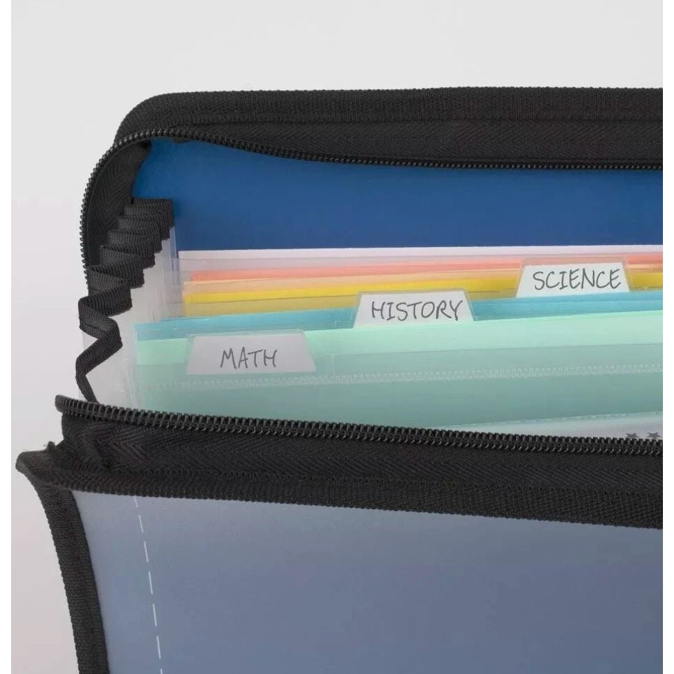 Five Star 1 Subject Graph Notebooks, Advance 5 Subject College Ruled Notebook, & 7-Pocket Zipper Customizable Expanding File