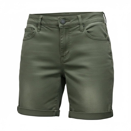 Wit & Wisdom Ab-Solution Olive Green Women's Cuffed Shorts Size 2