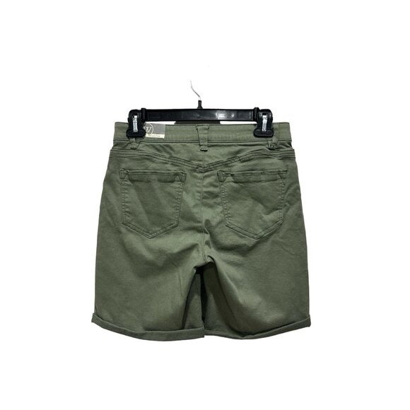 Wit & Wisdom Ab-Solution Olive Green Women's Cuffed Shorts Size 2
