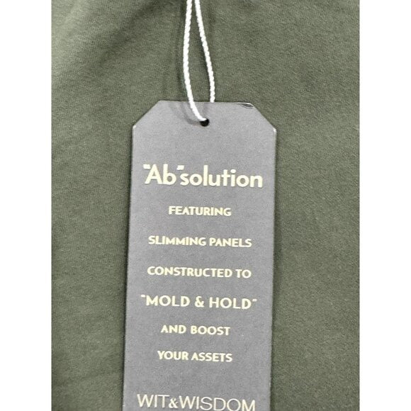 Wit & Wisdom Ab-Solution Olive Green Women's Cuffed Shorts Size 2