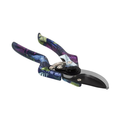 Threshold 3-Piece Garden Tool Set With Pruner Cultivator & Trowel - Palm Leaf Pattern