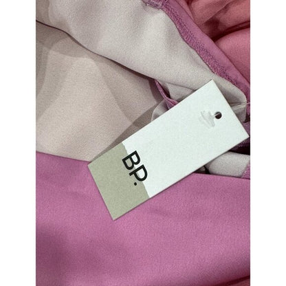 Satin-Feel Pink & Orange Ombré Mini Slip Dress With Spaghetti Straps - BP. XS