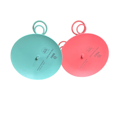 Sun Squad Ice Cream Cone Holder Stand Mint & Coral Metal Set Of 2