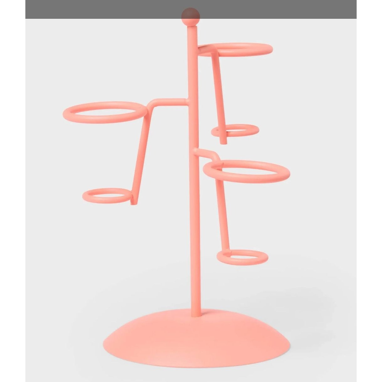 Sun Squad Ice Cream Cone Holder Stand Mint & Coral Metal Set Of 2
