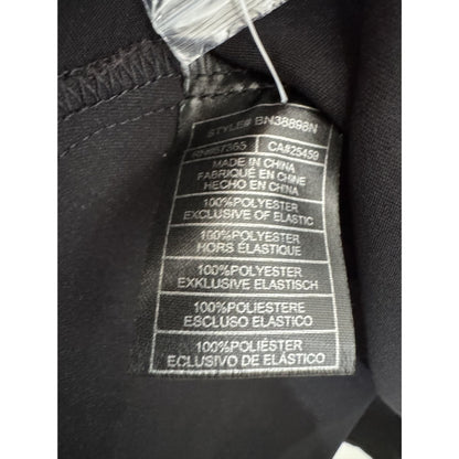 Steve Madden Women's Satin Long-Sleeve Mini Dress With Smocked Waistband Black Size Medium
