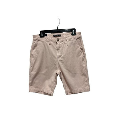 Monfrère Men's Light Pink Chino Shorts With Button Closure & Side Pockets 32