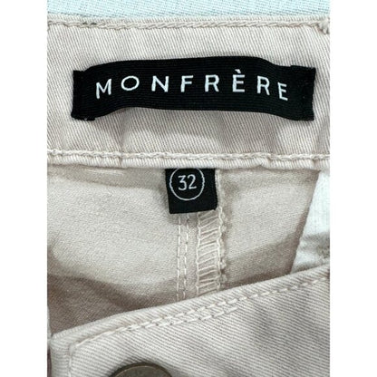 Monfrère Men's Light Pink Chino Shorts With Button Closure & Side Pockets 32