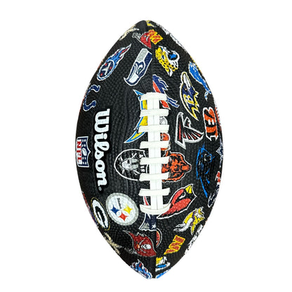 Wilson NFL Team Logo Jr. Football Black Design Display Collectible