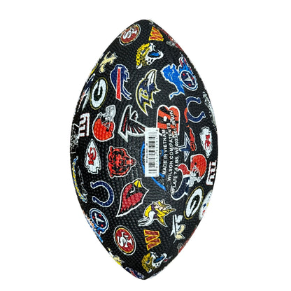 Wilson NFL Team Logo Jr. Football Black Design Display Collectible