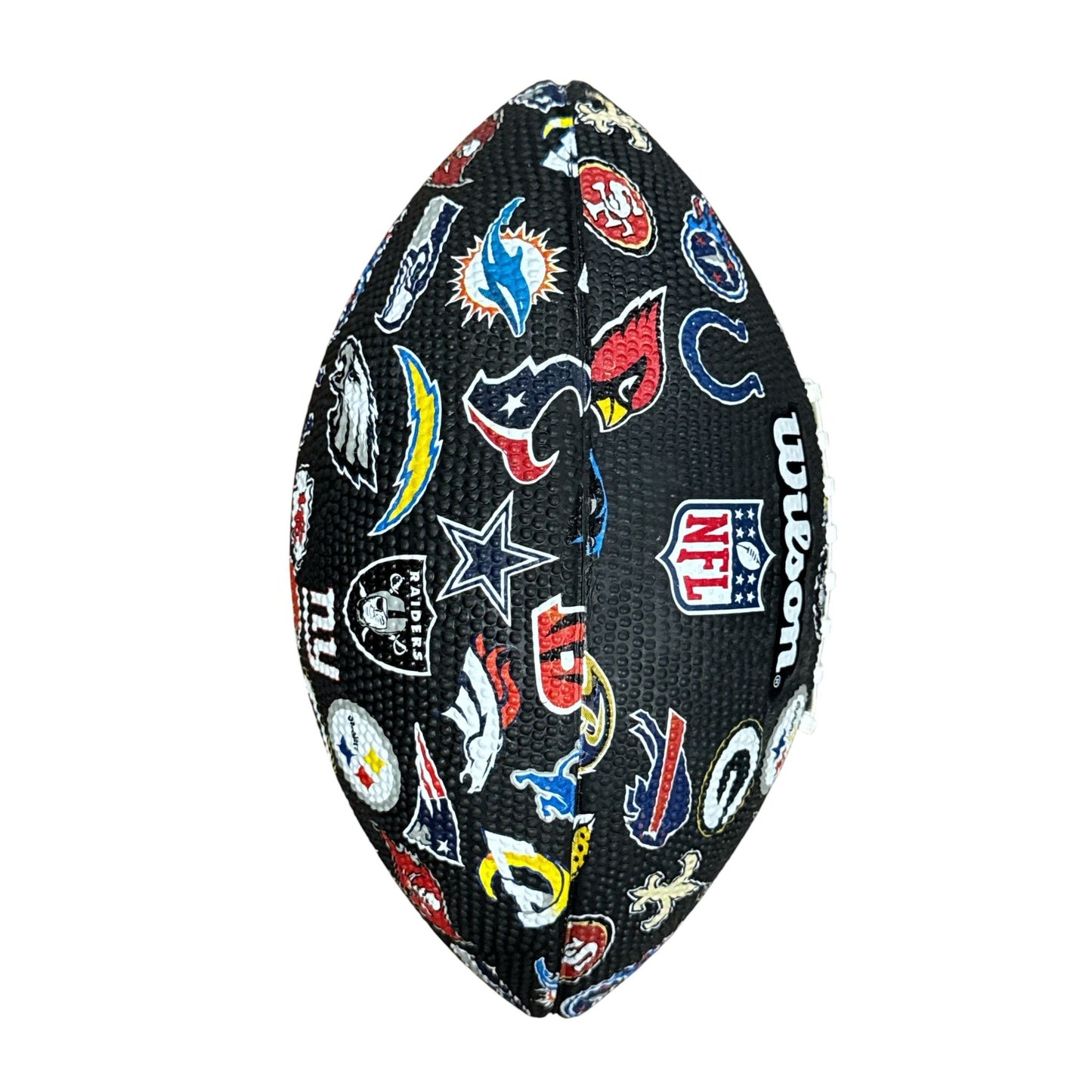 Wilson NFL Team Logo Jr. Football Black Design Display Collectible