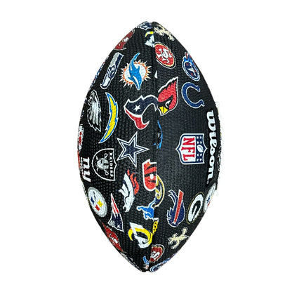 Wilson NFL Team Logo Jr. Football Black Design Display Collectible