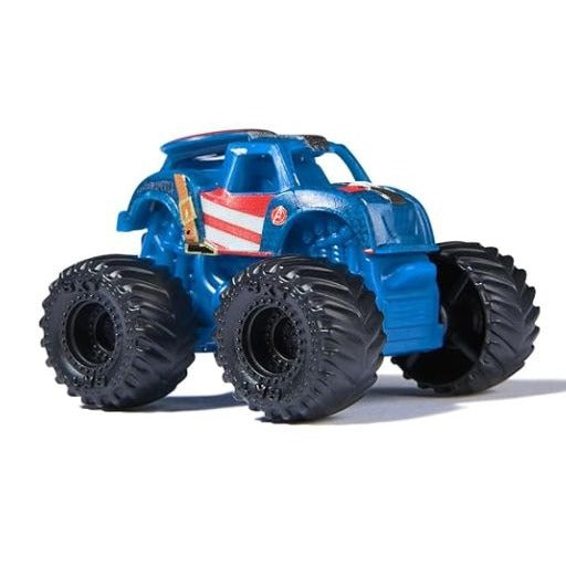 Marvel Monster Jam Mini Trucks Series 1 Bundle Featuring Thor, Black Panther, Captain America, & Iron Man 3-Pack